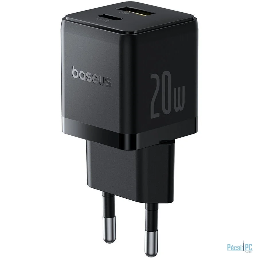Baseus Palm USB-A/C Adapter 20W Black