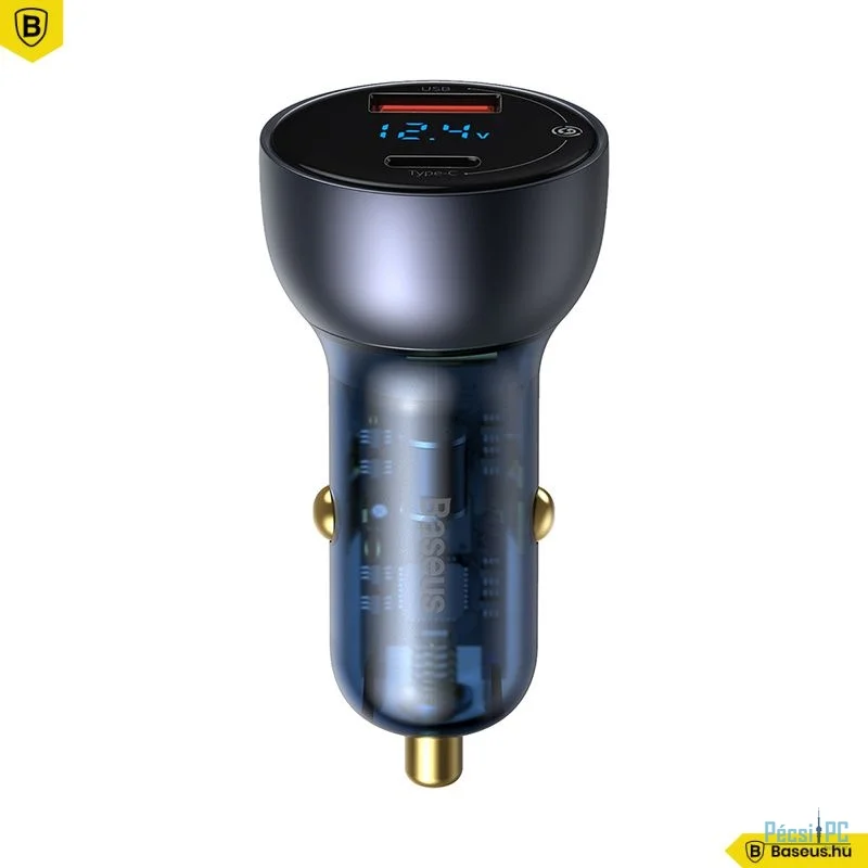 Baseus Particular Dual Quick Car Charger Grey