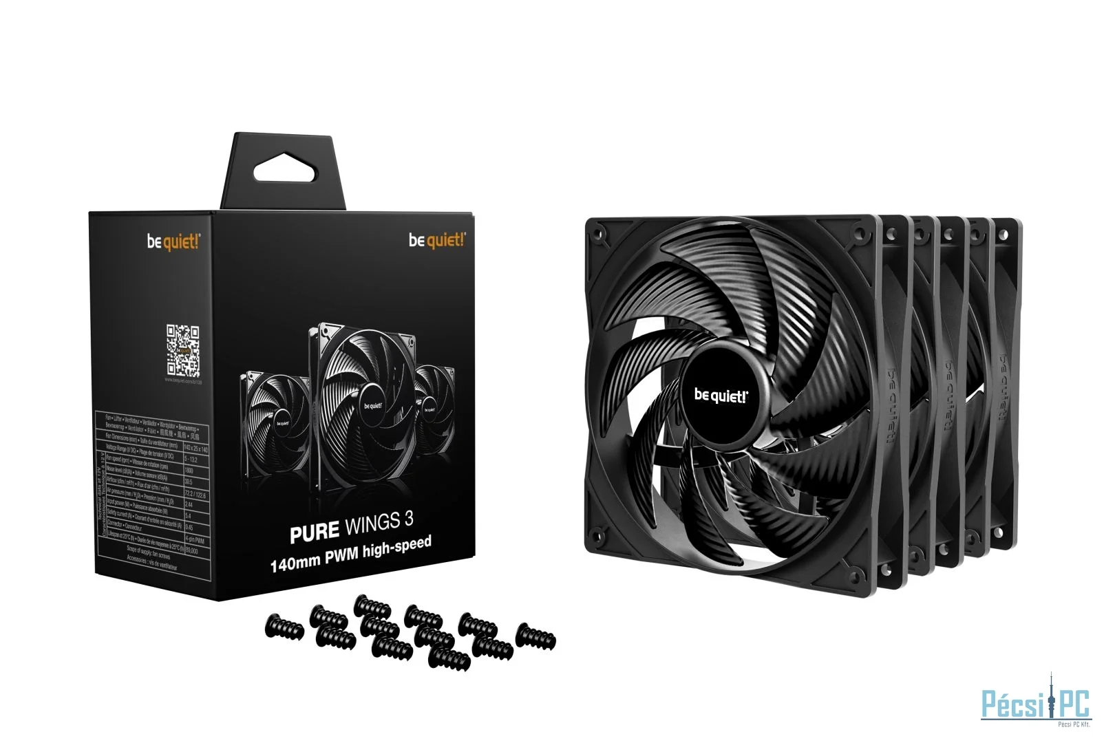 Be quiet! Pure Wings 3 140mm PWM HS (3-Pack)