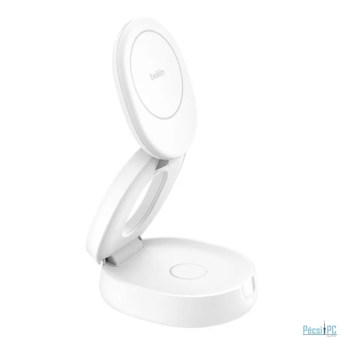 Belkin Boost Charge adjustable magsafe 2-in-1 Charger Qi2 White