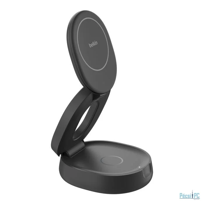 Belkin BoostCharge Pro 2-in-1 Wireless Charging Stand with Qi2 15W Black