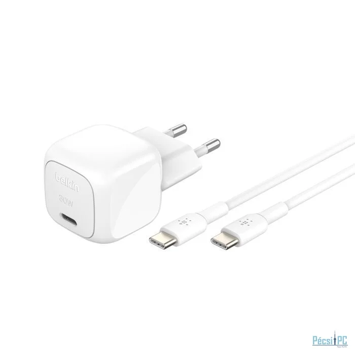 Belkin BoostCharge USB-C Charger 30W White