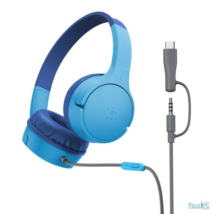 Belkin SoundForm Mini Headphones for Kids Blue