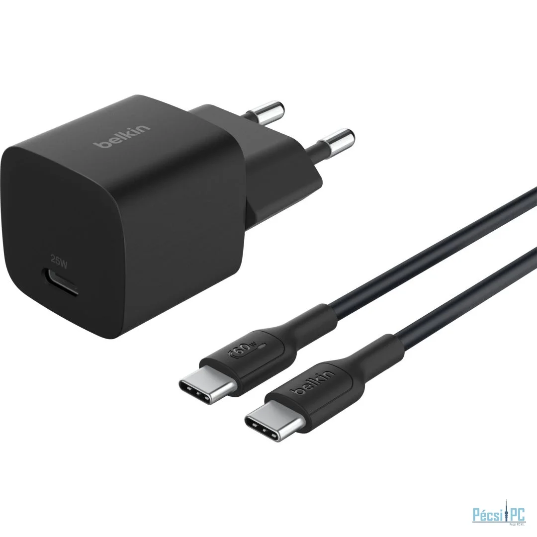 Belkin WCA012KQ1MBK-B6 BOOST Charge 25W USB-C Cable 1m Black
