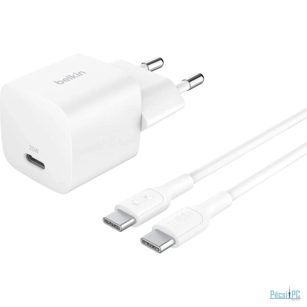Belkin WCA012KQ1MWH-B6 BOOST Charge 25W USB-C Cable 1m White