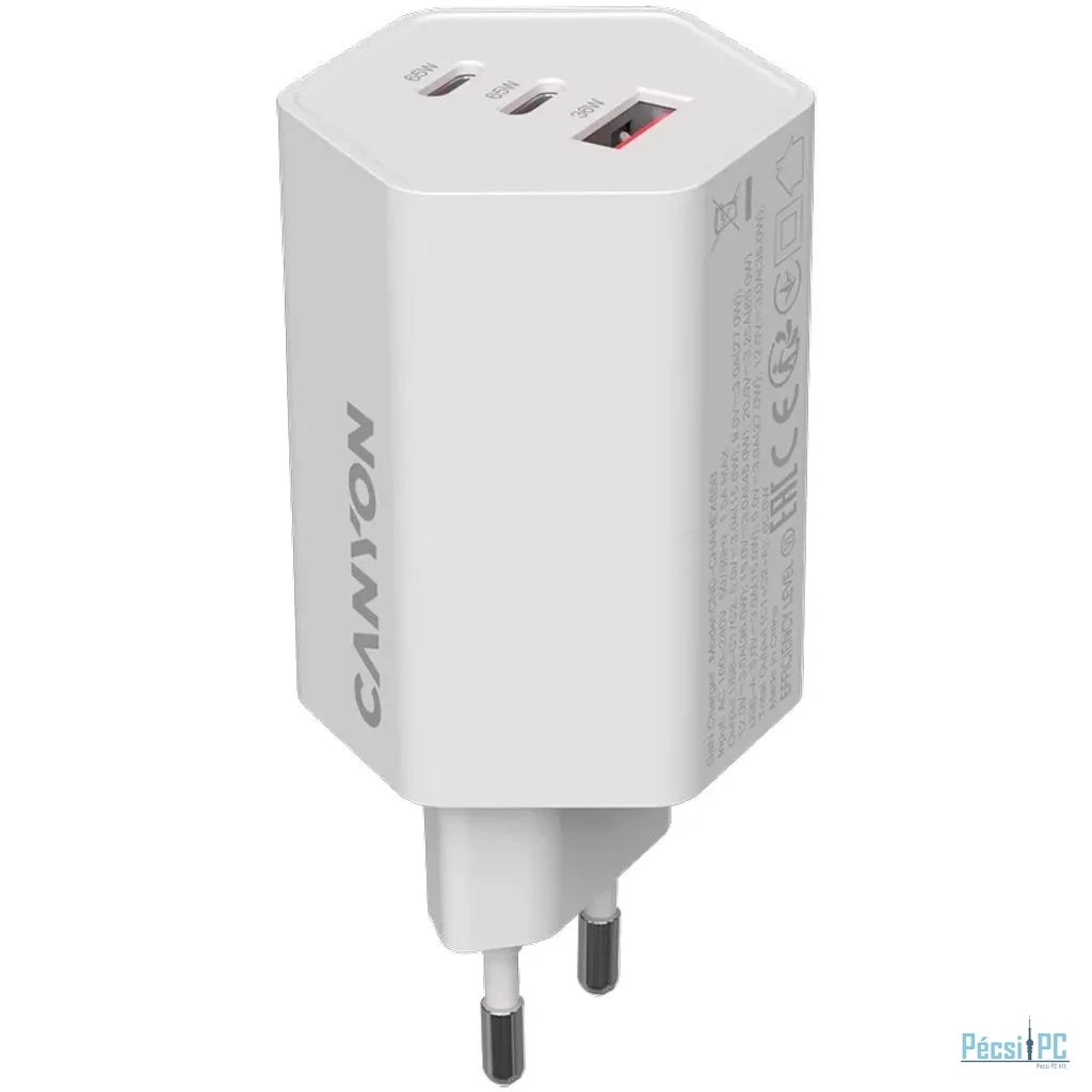 Canyon CND-CHAHEX65W Wall Charger Hexagon 65 White
