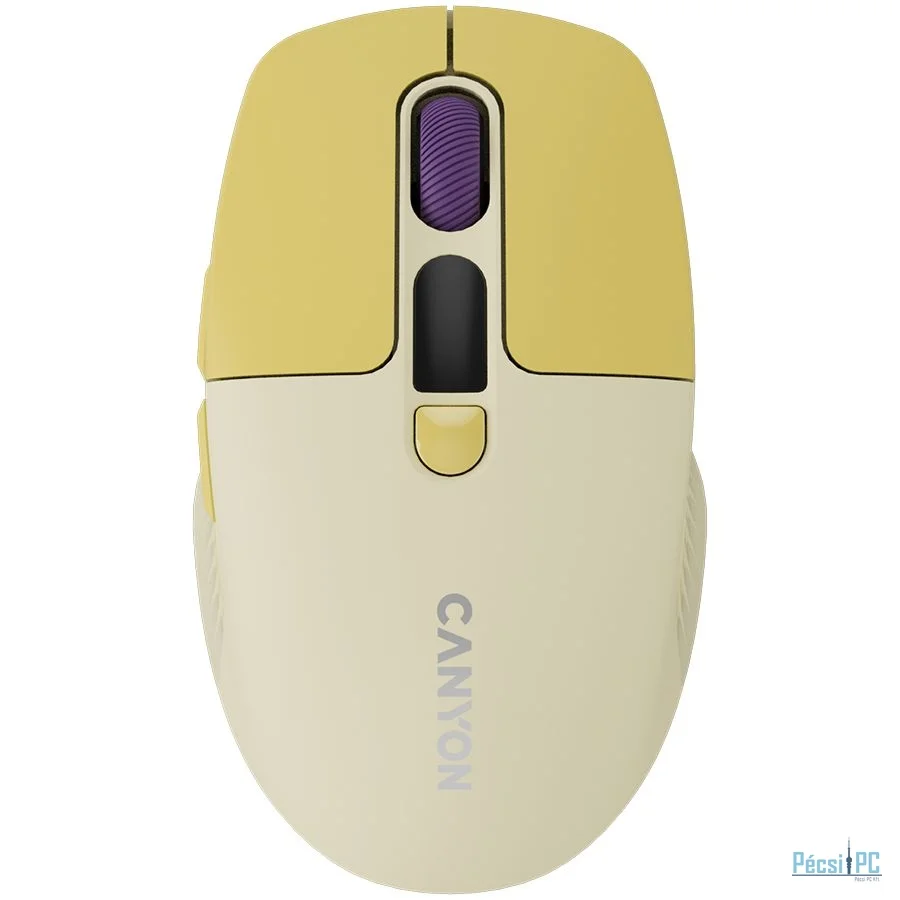 Canyon CNS-CMSW26Y Wireless Bluetooth Mouse Yellow