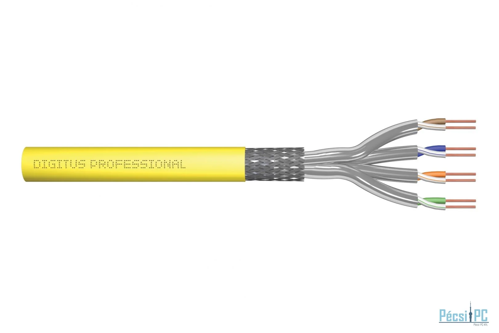 Digitus CAT7A S-FTP Installation Cable 1000m Yellow