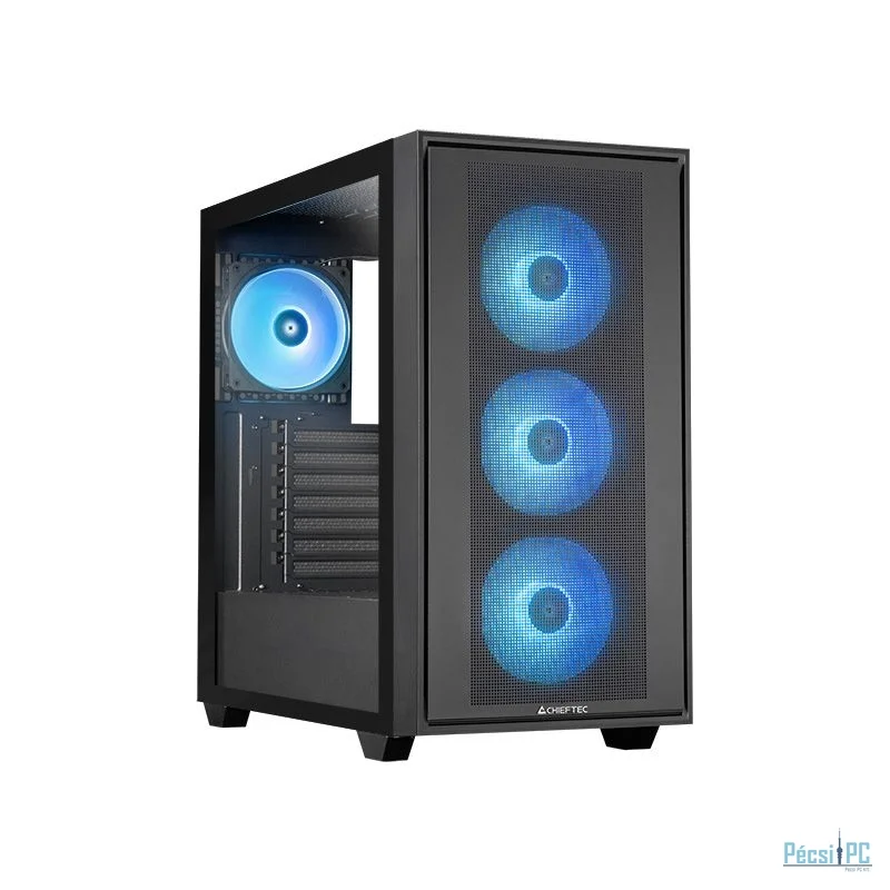 Chieftec Hunter 3 Tempered Glass Black