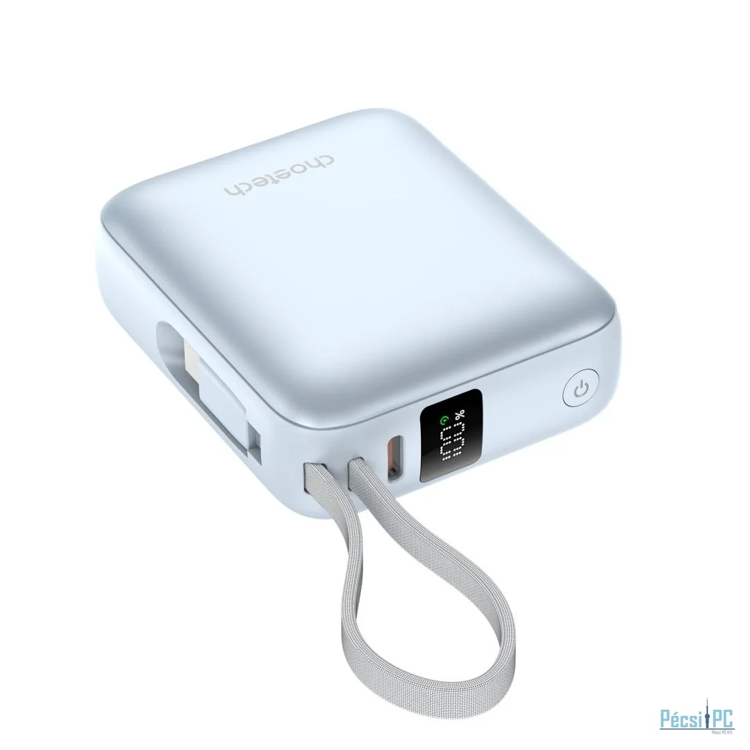 Choetech  B832 Mini 35W 10000mAh PowerBank with USB-C Cable Blue