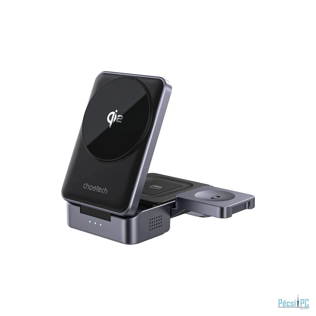 Choetech  T637-F 3in1 Qi2 MagLeap Wireless Charger Black