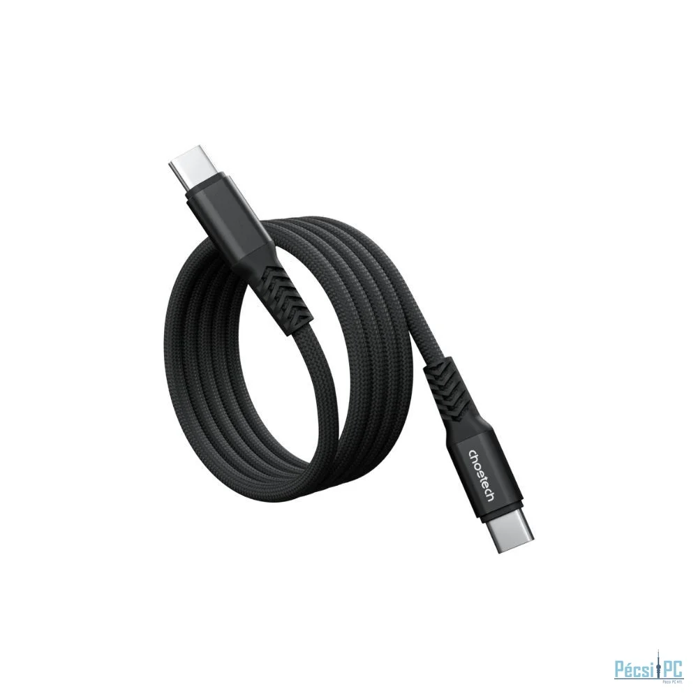 Choetech  XCC-1081 240W USB-C Cable with Digital Display Magnetic Fast Charging for MacBook/Gaming Laptops Cable 1,8m Black