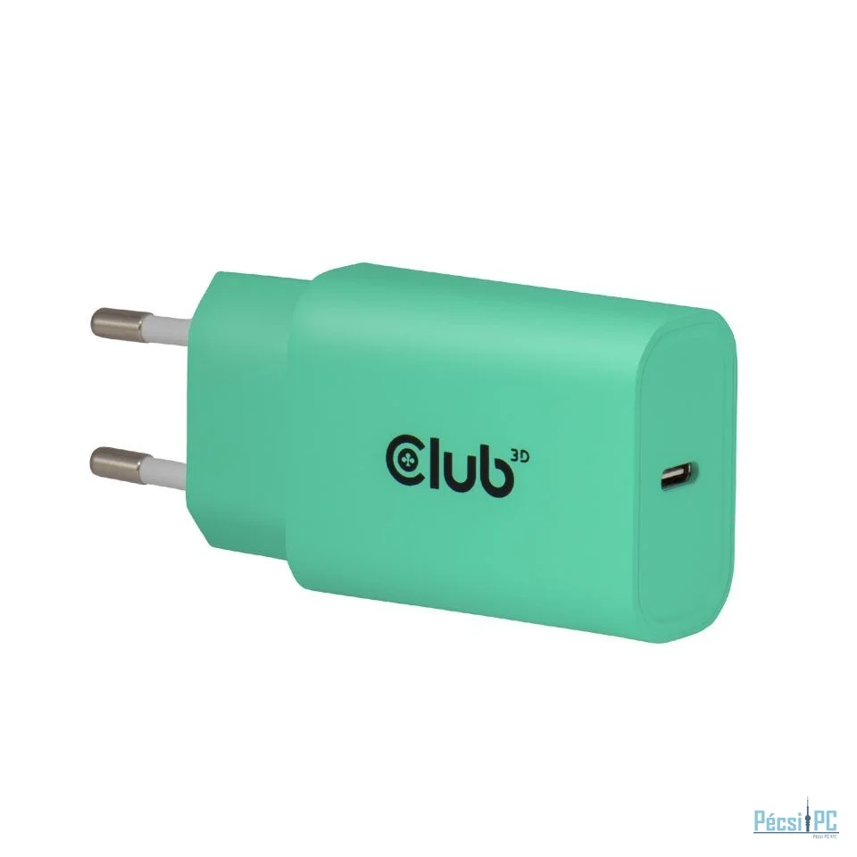 Club3D USB-C Charger 30W Green (2-Pack)