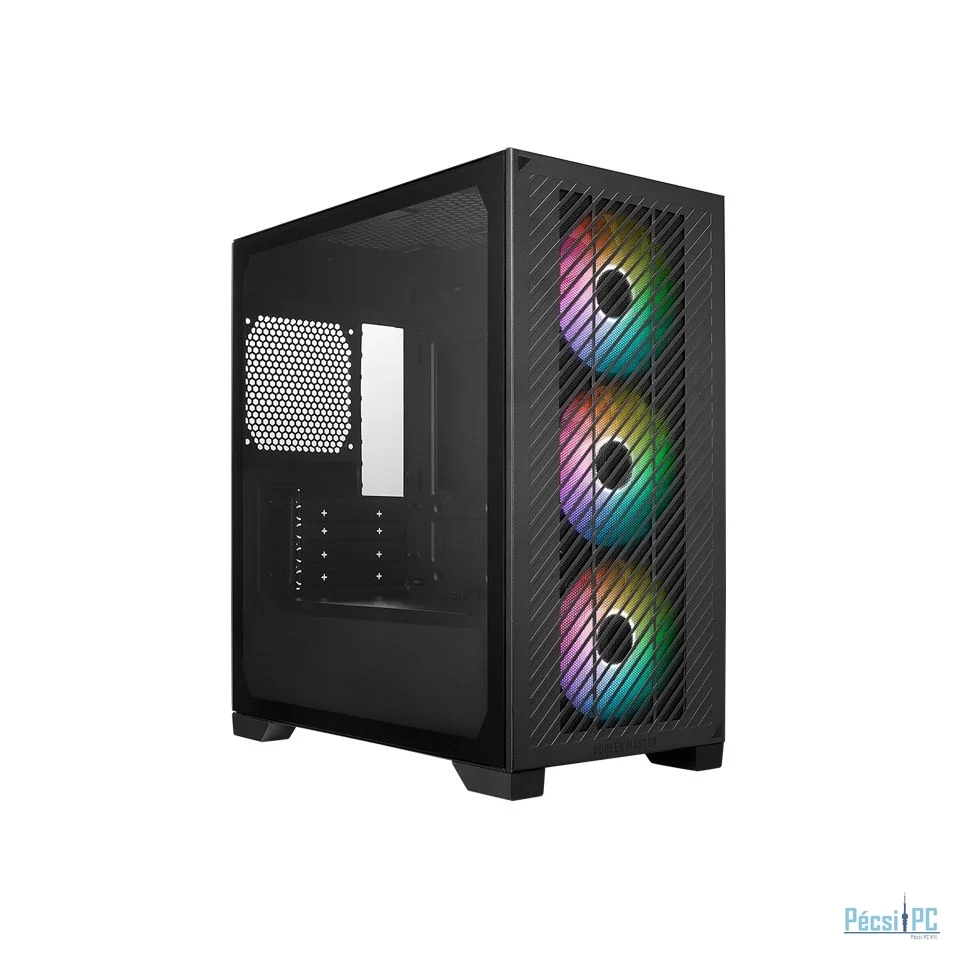 Cooler Master Elite 301 Tempered Glass Black