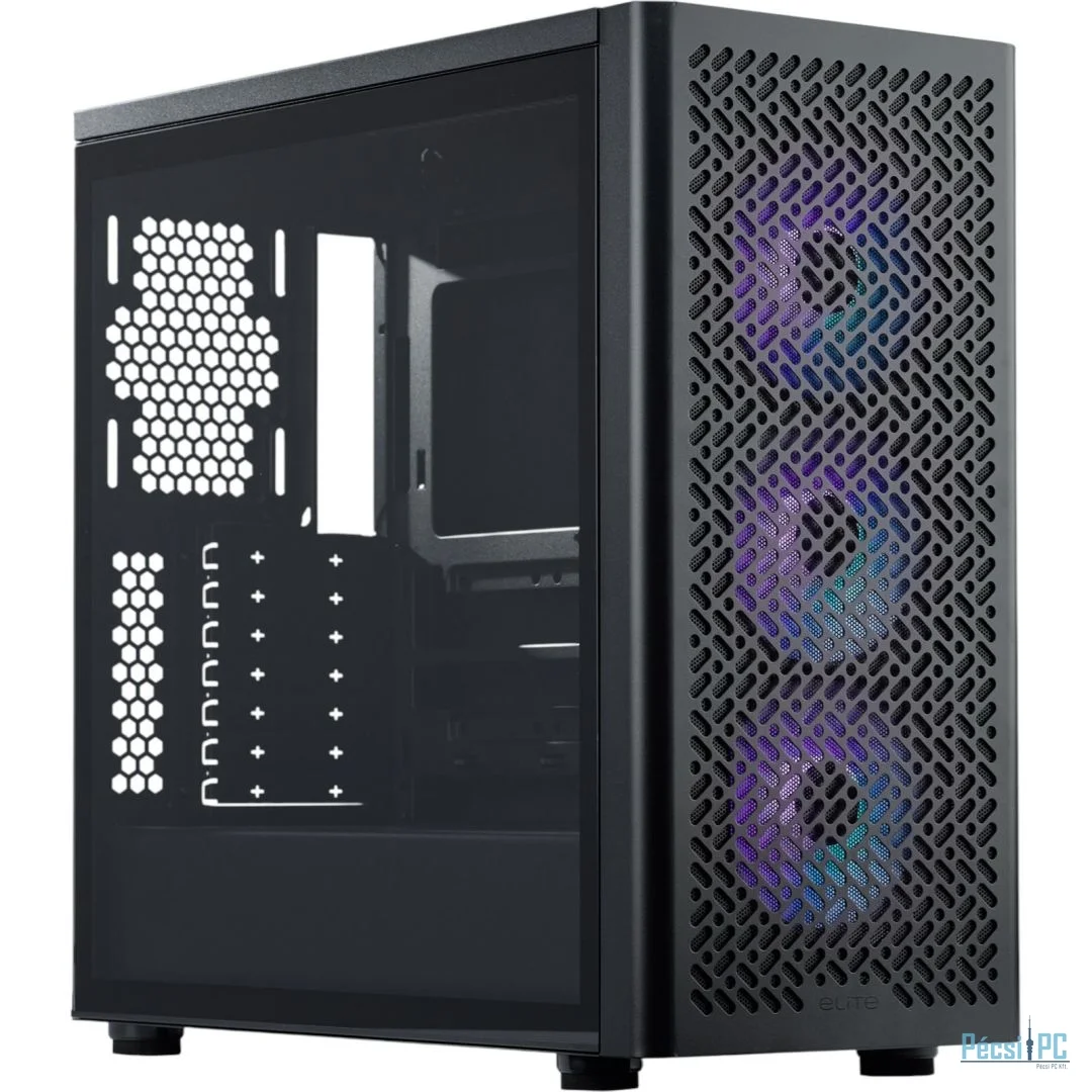 Cooler Master Elite 502 Tempered Glass Black