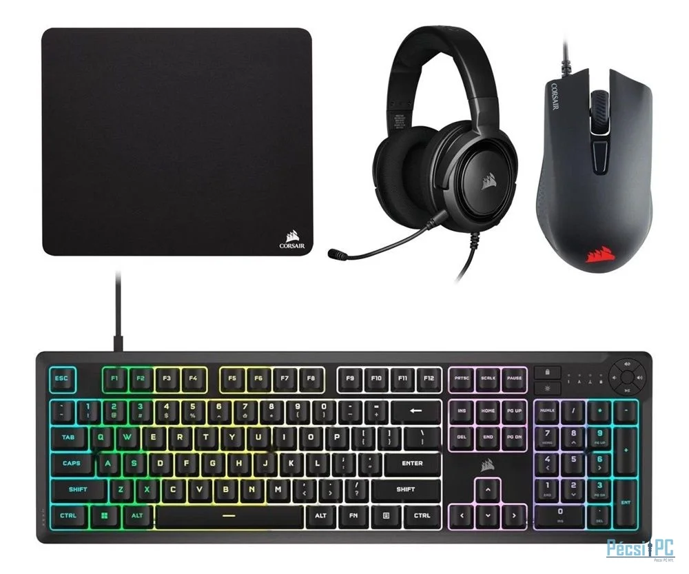 Corsair K55 Core RGB Gaming Keyboard Combo Black US