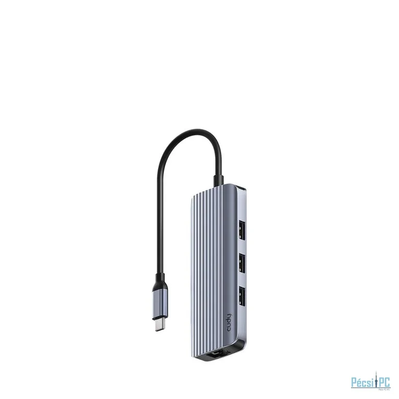Cudy UH606 6-In-1 USB-C Hub with Gigabit Ethernet Port