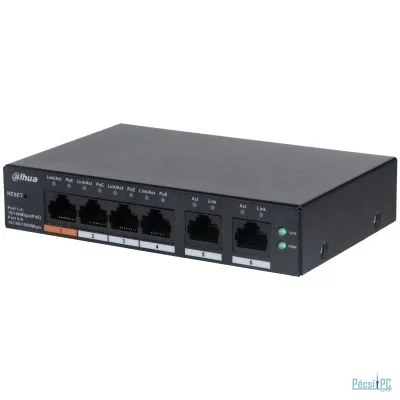 Dahua CS4006-4ET-60 6-Port Cloud Managed Desktop Switch with 4-Port PoE