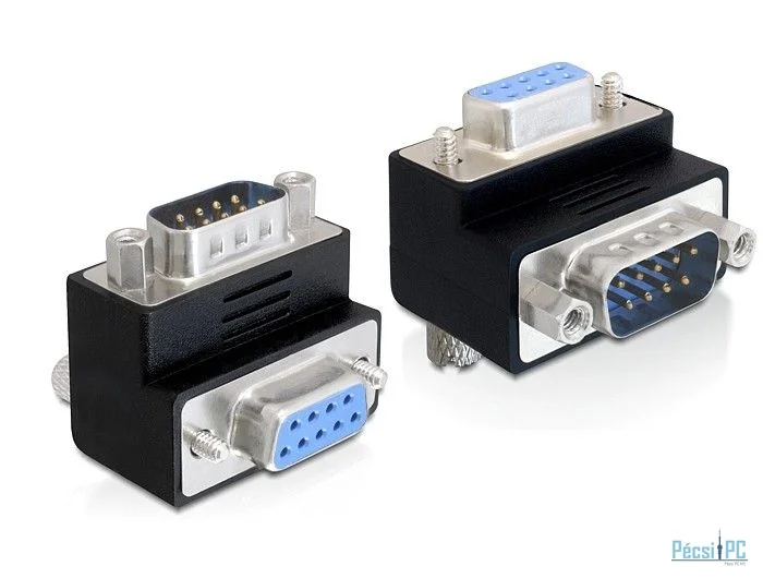 DeLock Adapter Sub-D 9 pin male > female 270° angled
