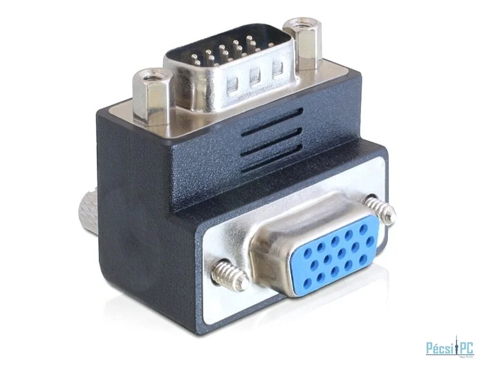 DeLock Adapter VGA male / female 90° angled