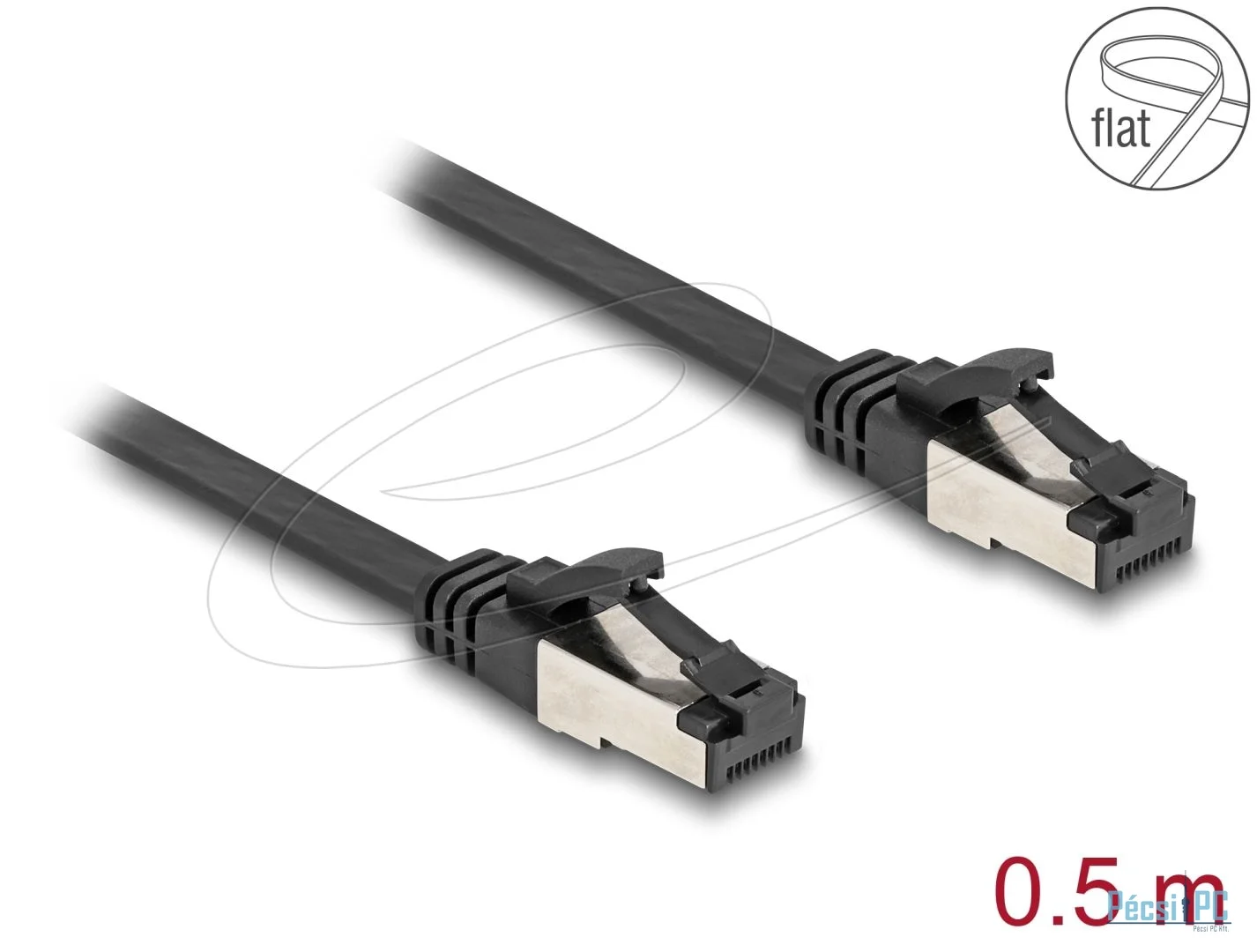 DeLock CAT8.1 Patch Cable 0,5m Black