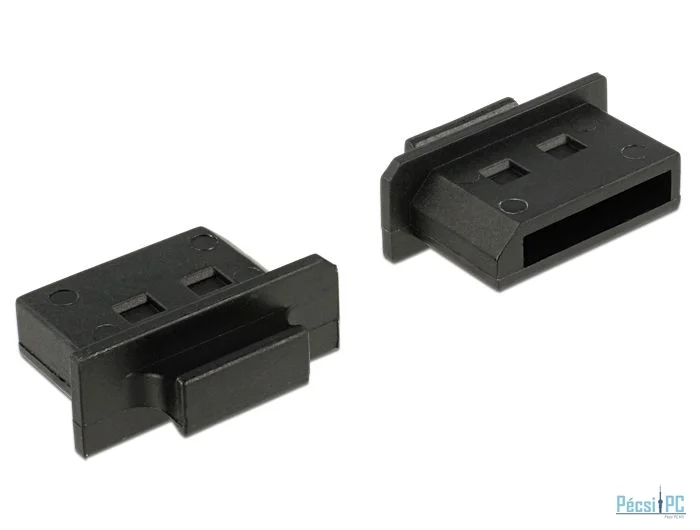 DeLock Dust Cover for Displayport female with grip 10 pieces Black