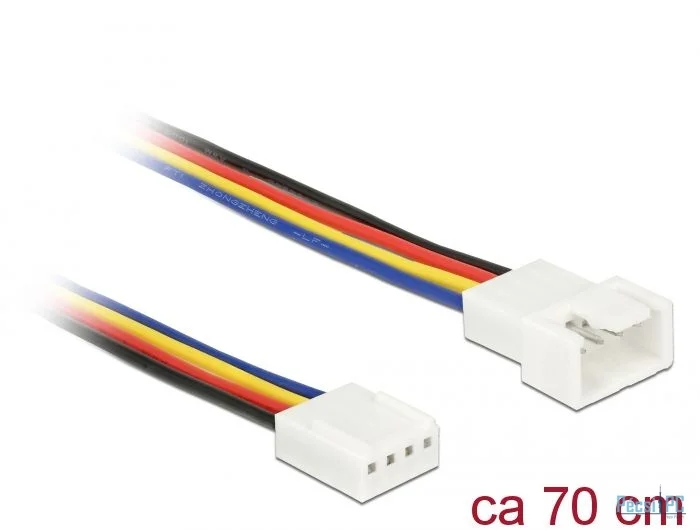DeLock Extension Cable PWM Fan Connection 4 Pin 70 cm