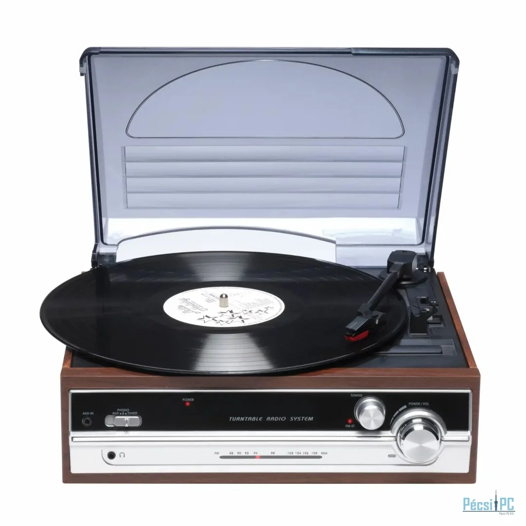 Denver VPR-190MK3 Retro turntable with radio & built-in speakers