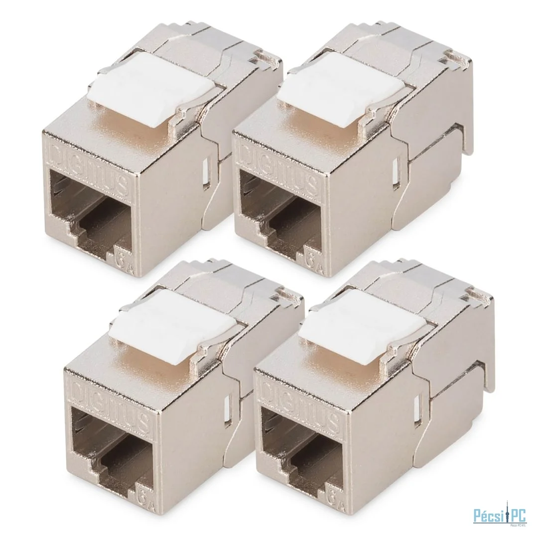 Digitus CAT 6A Keystone Jack, shielded,Re-embedded 4pc