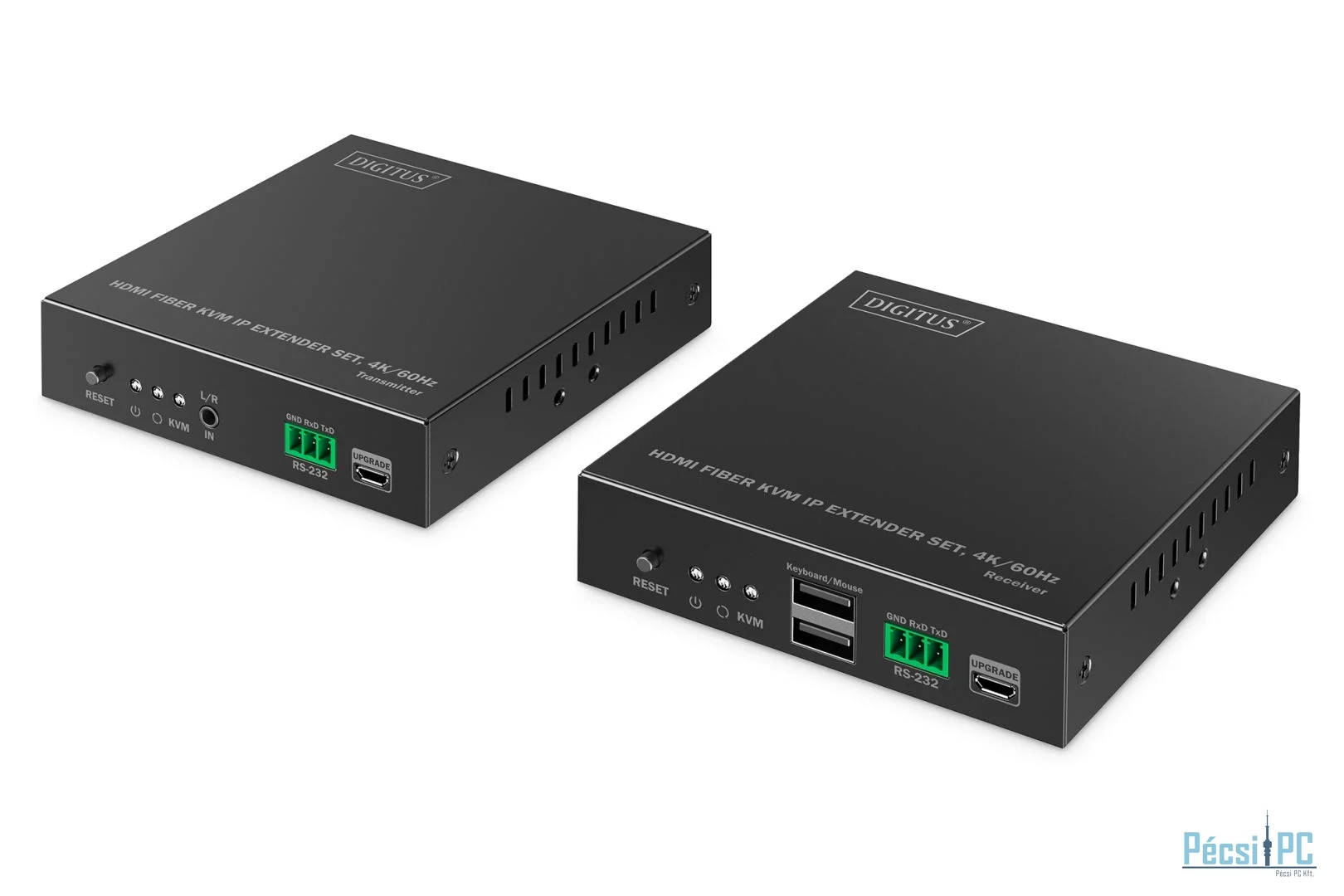 Digitus Fiber KVM Extender Set 4K/60Hz 40 km/300m IP 1G Black