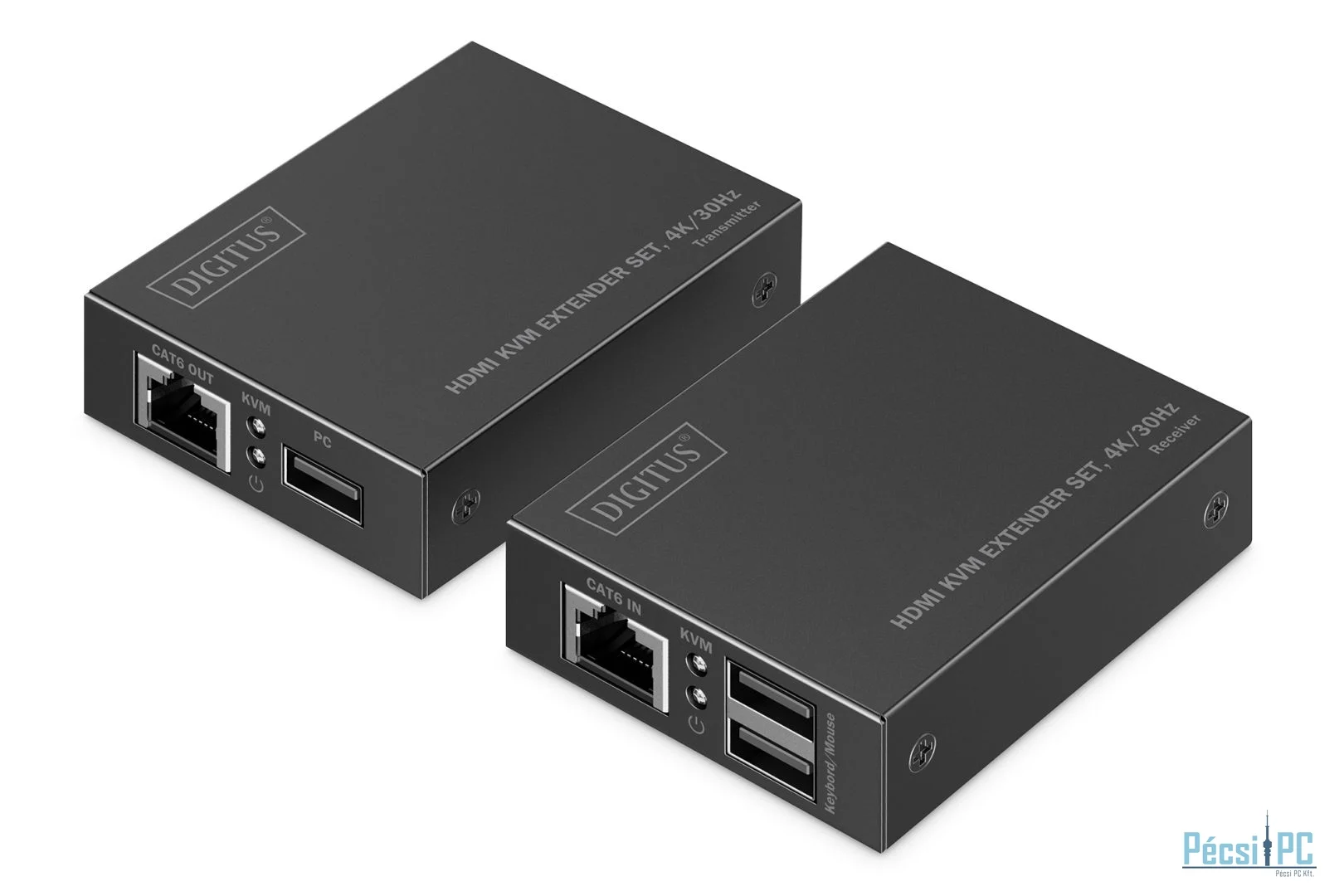 Digitus HDMI KVM Extender Set, 4K/30Hz Black