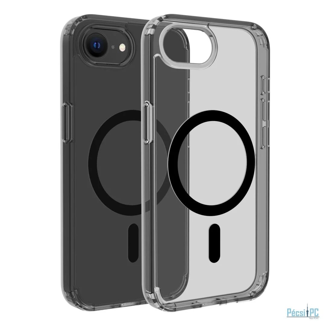 Dviced Magsafe iPhone 16e case Clear Smoky Black