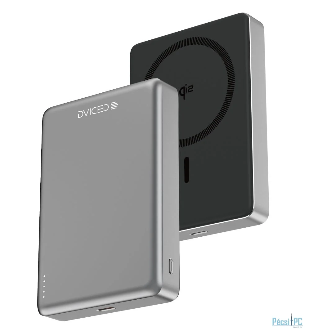 Dviced Qi2 Ultrathin MagSafe 10000mAh Powerbank Black/Grey