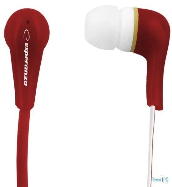 Esperanza EH146R Stereo Earphones Lollipop Red