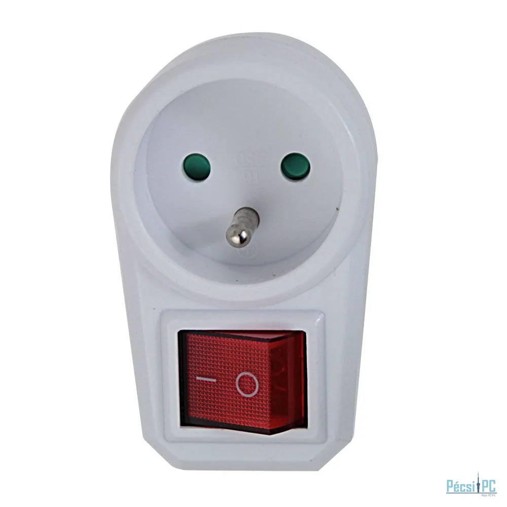 Esperanza ELK301W electrical socket splitter with switch White