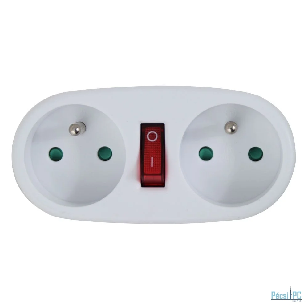 Esperanza ELK306W electrical socket splitter with switch White