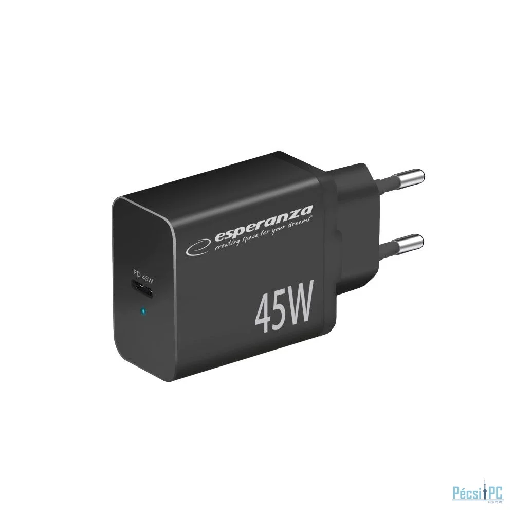 Esperanza EZC108K Quick Power Charger 45W USB-C Black
