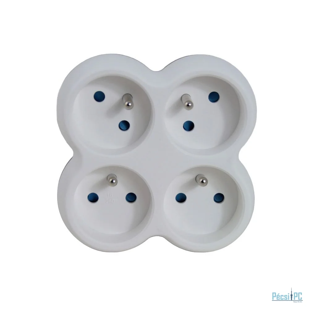 Esperanza Hálózati Elosztó 4DIN Fali White/Grey