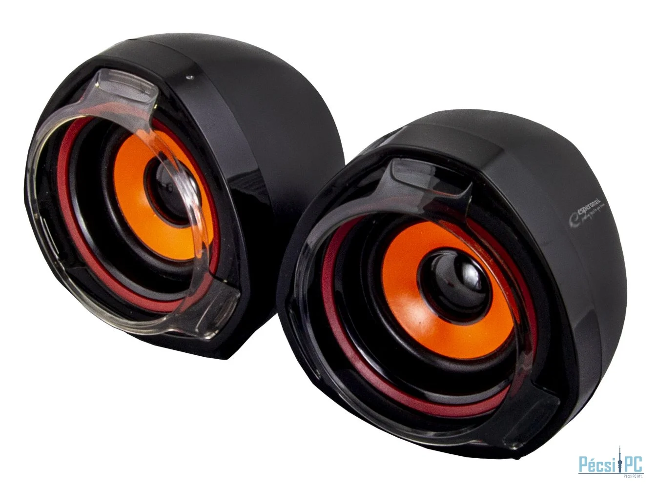 Esperanza Rumba USB Stereo Speakers Black/Orange