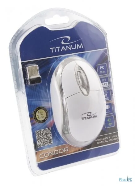 Esperanza Titanum Wireless Mouse Condor White