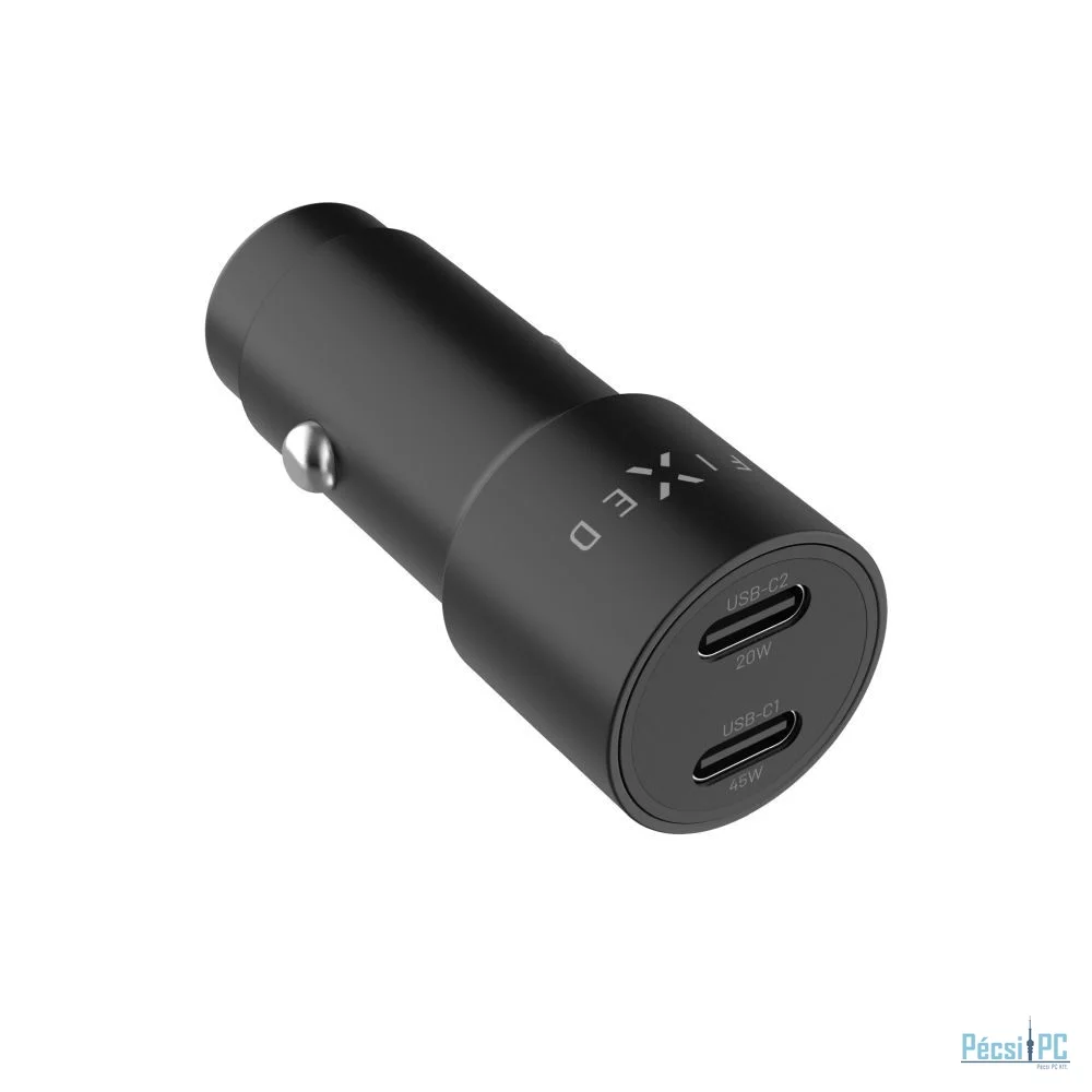 FIXED Dual USB-C Car Charger 65W PD 3.0 Black