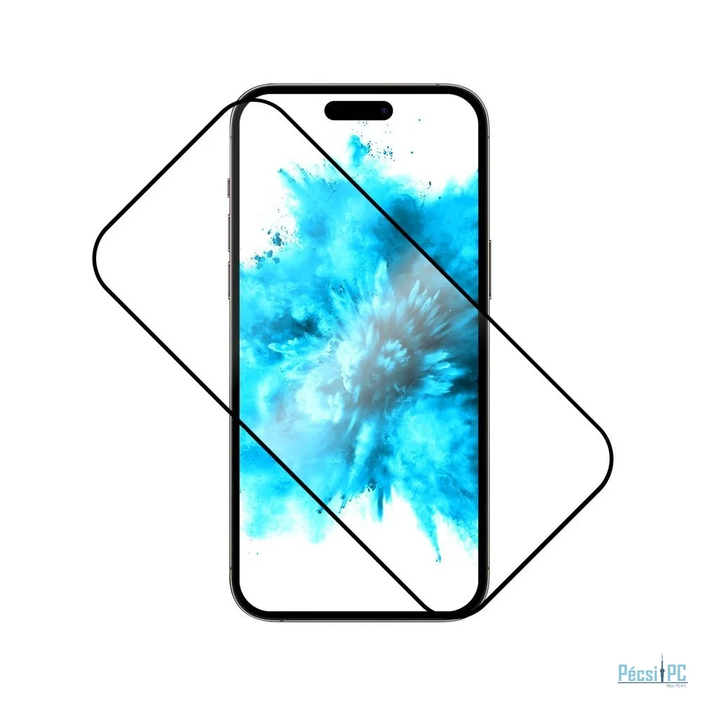 FIXED teljes képernyőt védő 2,5D üvegfólia Realme C75 4G-hez, fekete