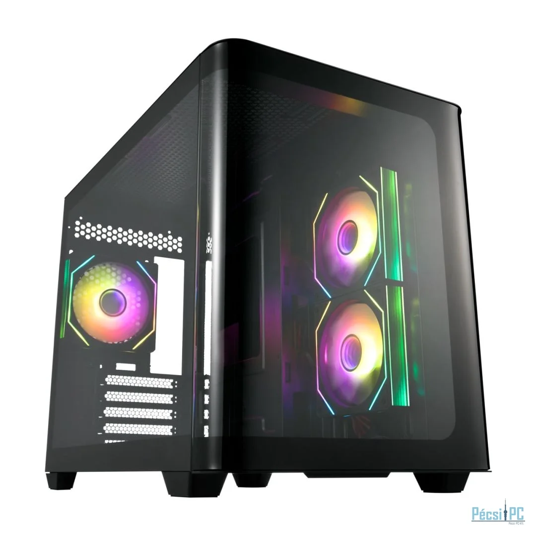 FSP S380 RGB Tempered Glass Black