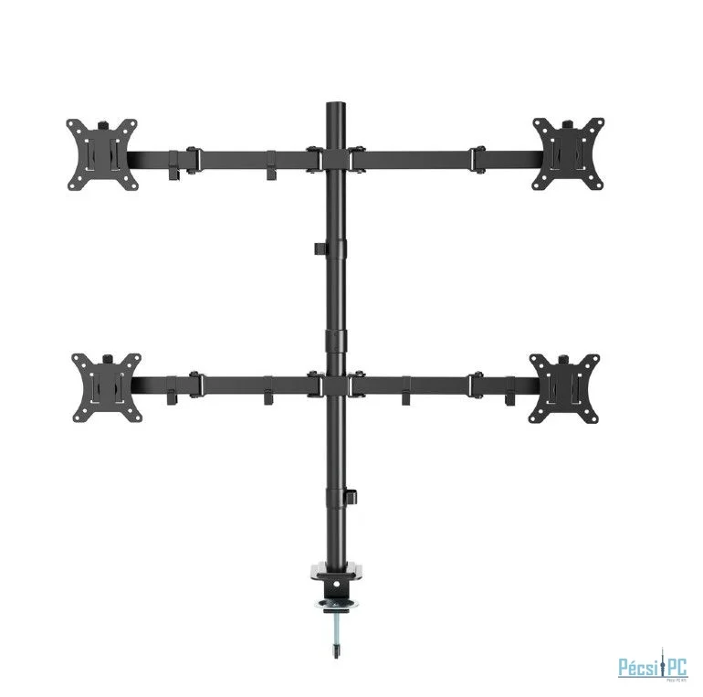 Gembird Állítható asztali 4 kijelzőtartó kar (forgatható, dönthető, forgatható) 13