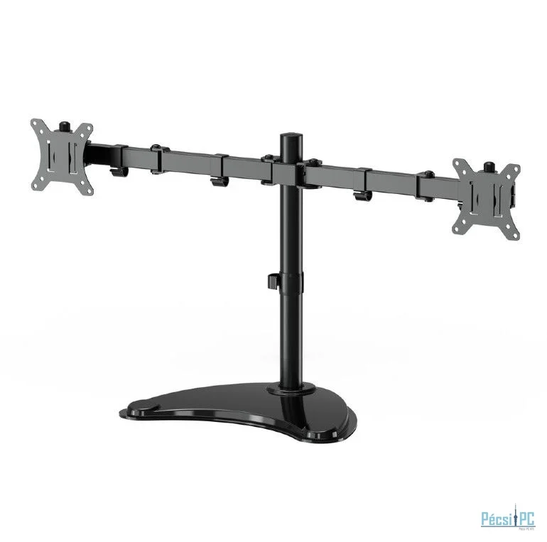 Gembird Dual monitor desk stand 13”-32” Black