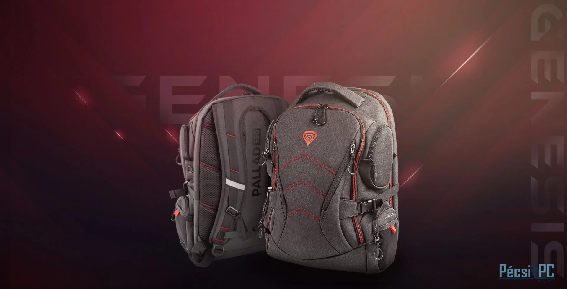 Genesis Pallad 550 Notebook táska 17,3