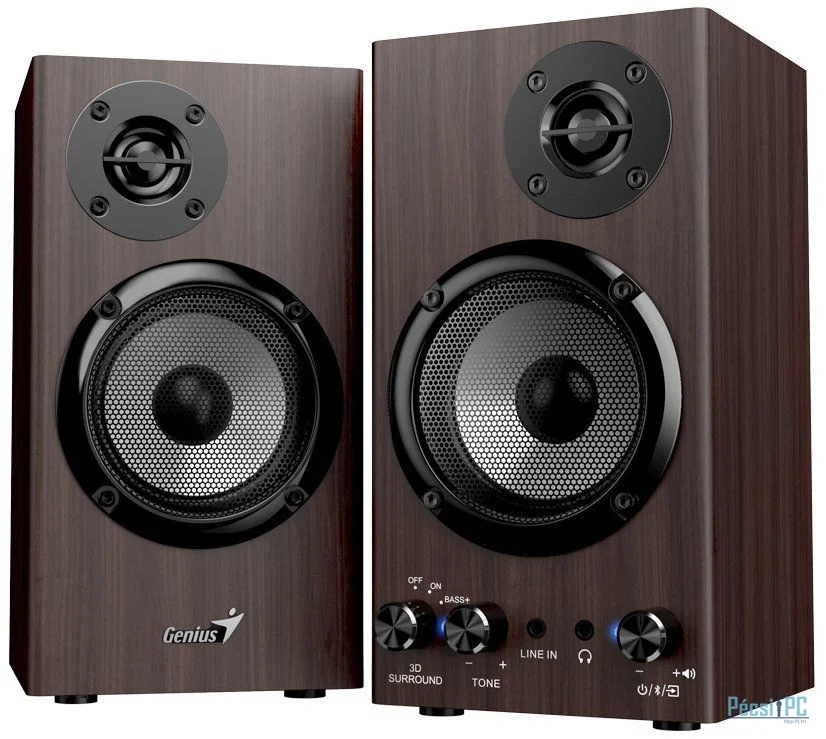Genius SP-HF520BT Bluetooth Speaker Dark Wood