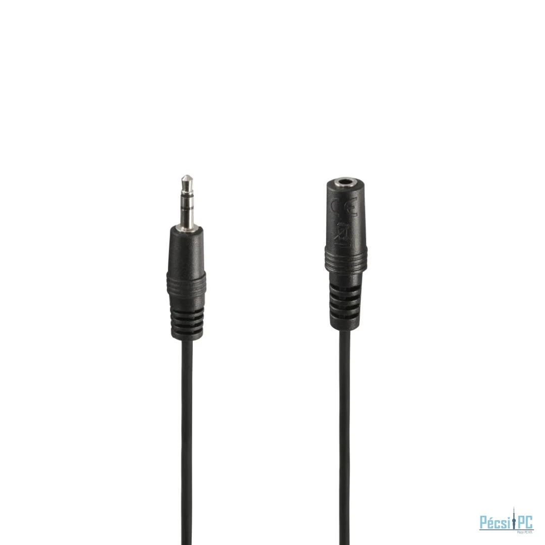 Hama 3.5 mm Jack Plug / Socket Stereo Audio Cable 2m Black