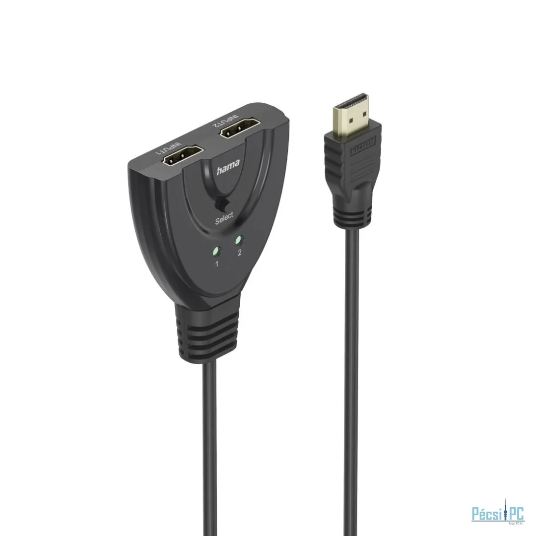 Hama 4K 2xHDMI Socket to 1xHDMI Plug Adapter Black