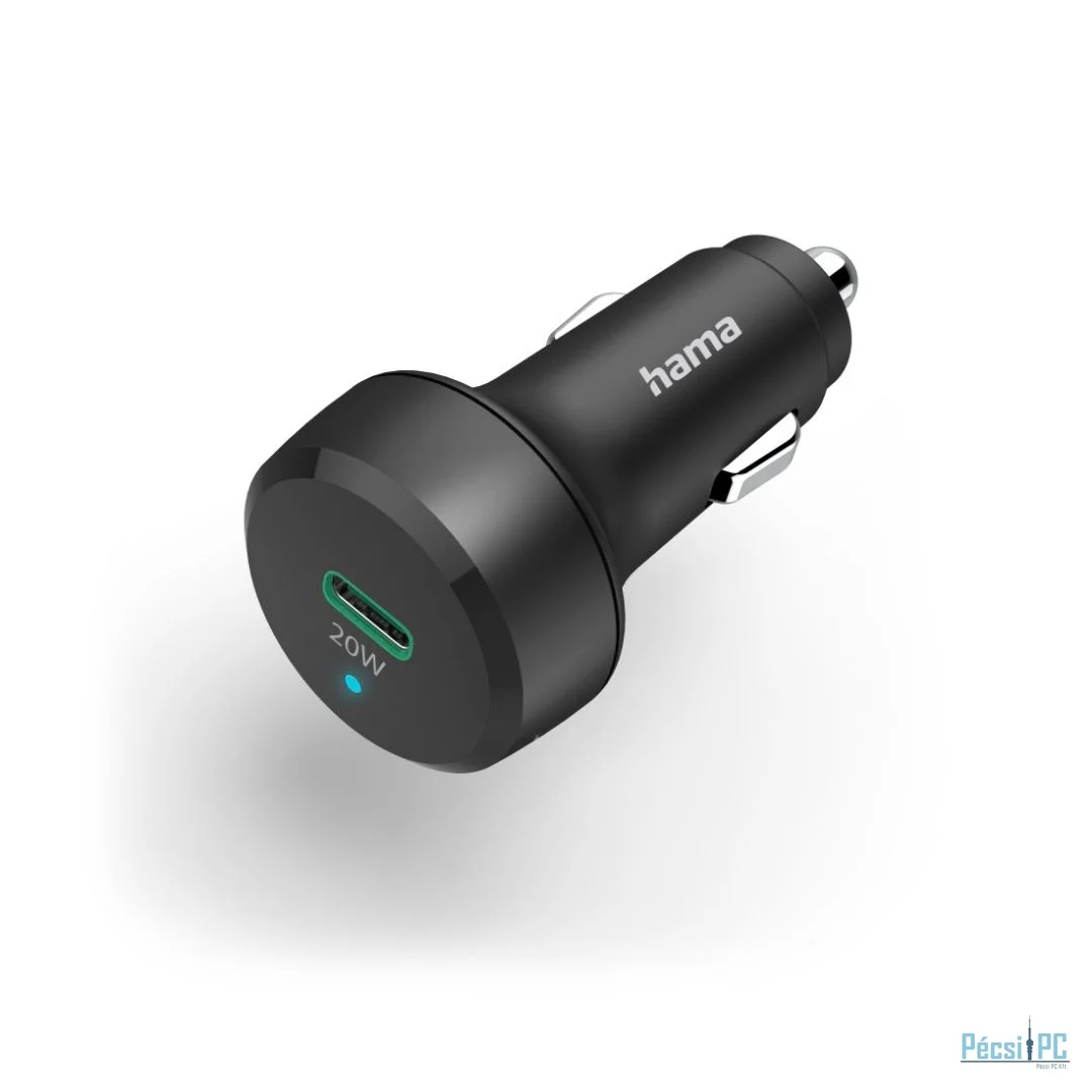 Hama Car Fast Charger USB-C PD 20W Black